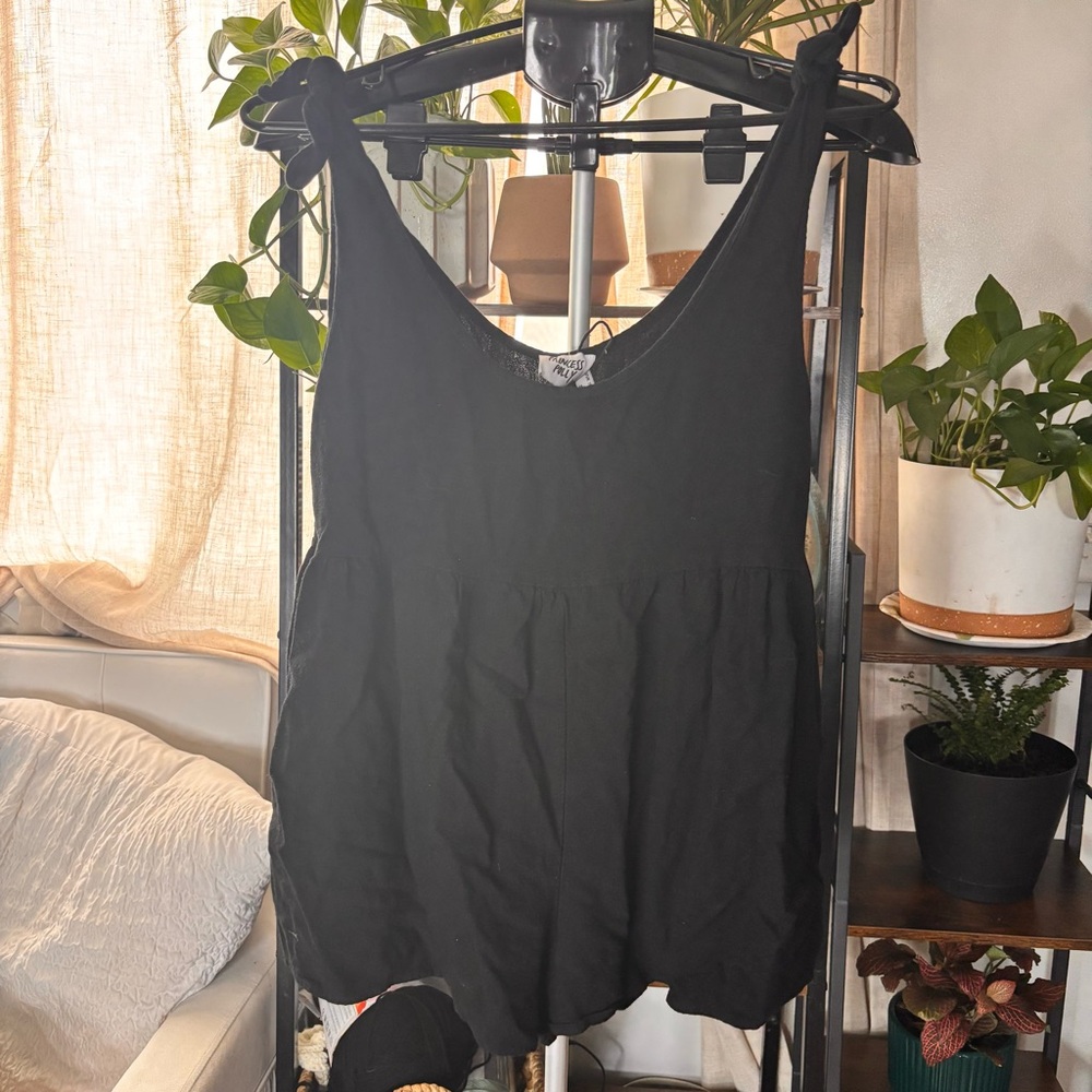 Princess Polly Black Sleeveless Top